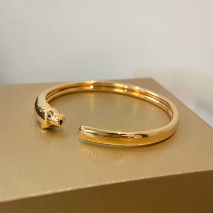 [⭐Aura ]PANTHERE GOLD OPEN BRACELET