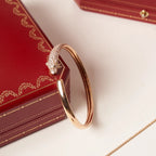 Aura PANTHERE ROSE GOLD DIAMOND OPEN BRACELET