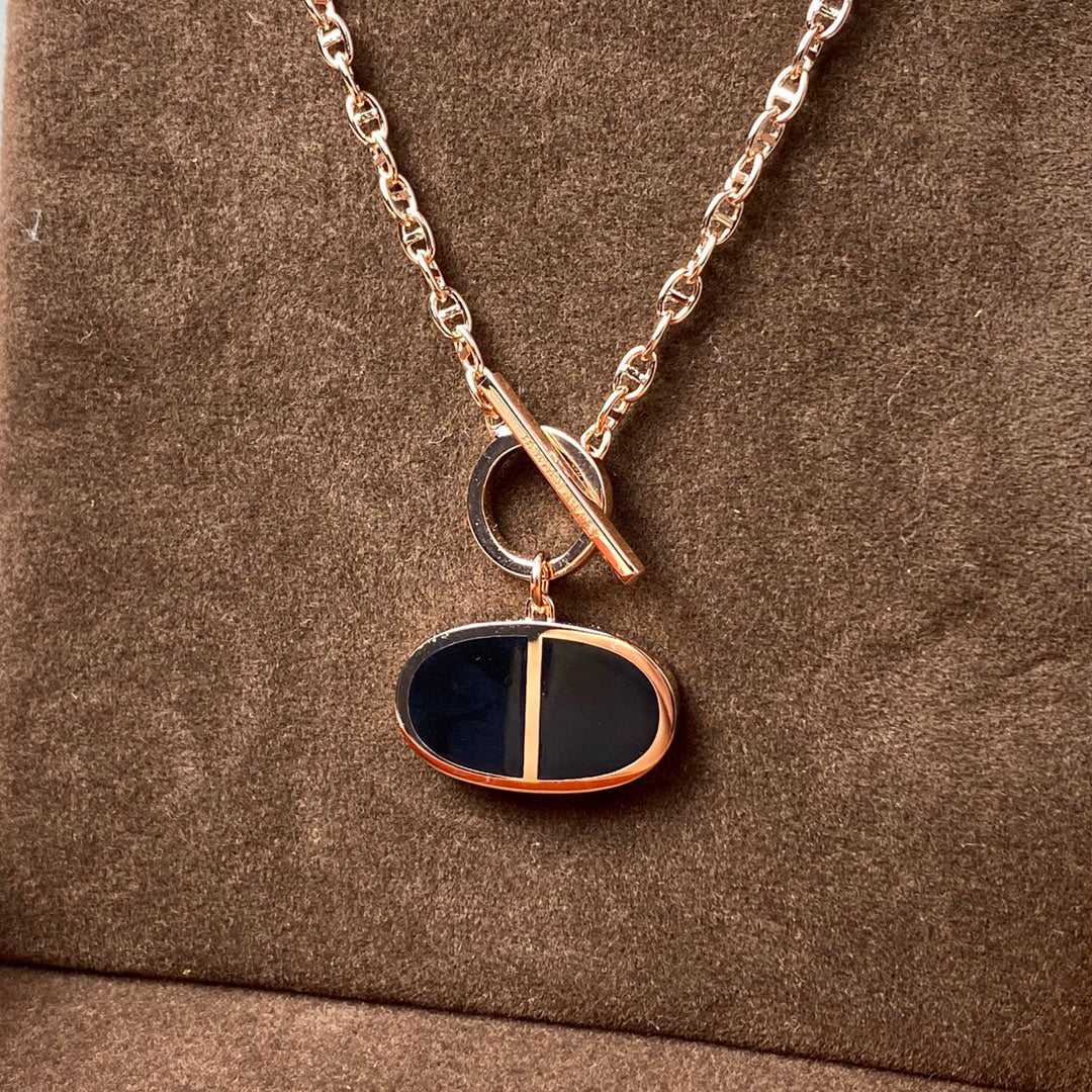 Aura CHAINE VERSO BLACK CERAMIC NECKLACE