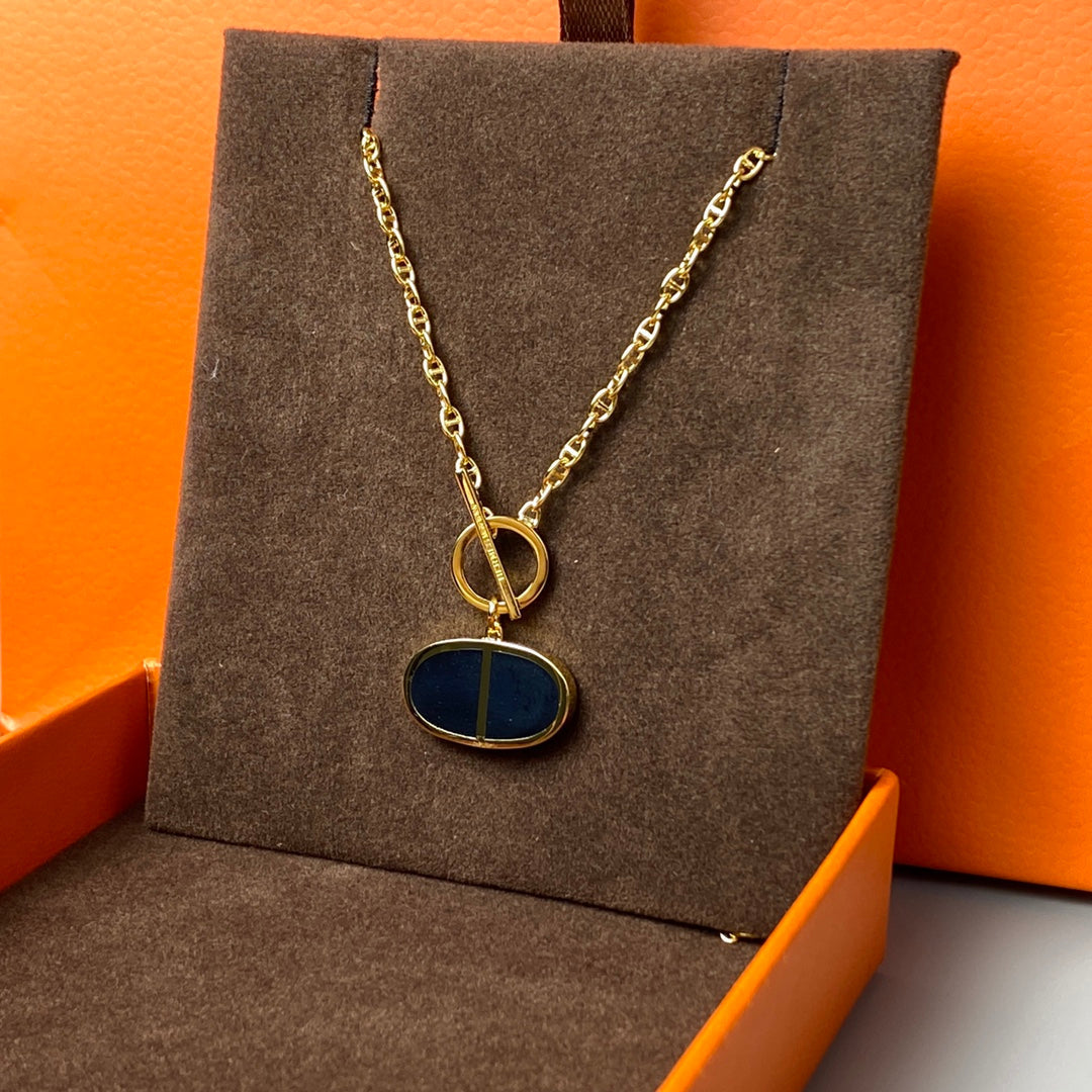 Aura CHAINE VERSO BLACK CERAMIC NECKLACE