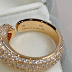 Aura PANTHERE PINK GOLD DIAMOND RING