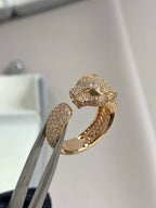 Aura PANTHERE PINK GOLD DIAMOND RING