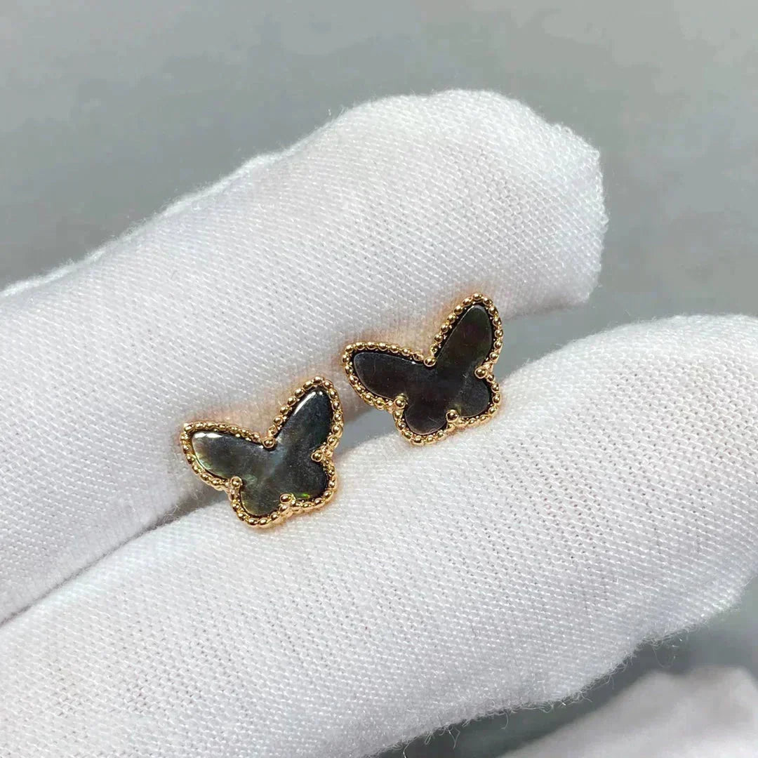 Aura BUTTERFLY DARK MOP  EARRINGS