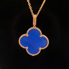 Aura CLOVER 25MM HALSKETTE TÜRKIS ROSÉGOLD