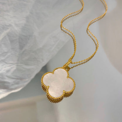 [⭐Aura ]CLOVER 25MM MOP LARGE PENDANT NECKLACE