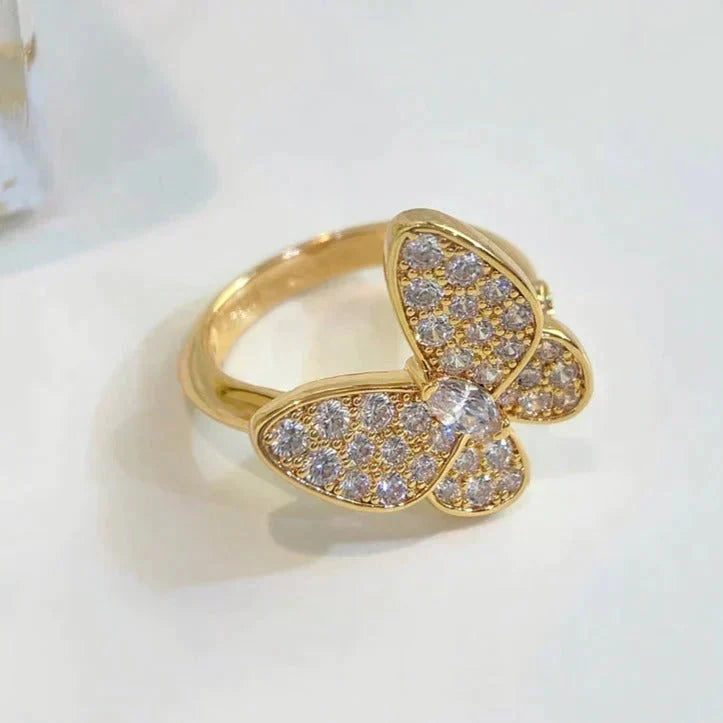 [⭐Aura ]BUTTERFLY DIAMOND RING