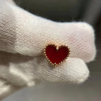 Aura HEART CARNELIAN STUD EARRINGS