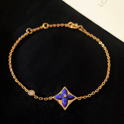 [⭐Aura ]COLOR STAR PINK GOLD DIAMOND BRACELET