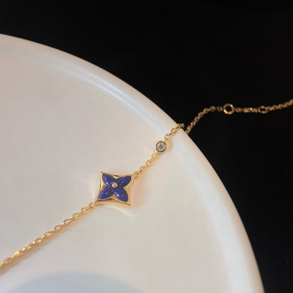 [⭐Aura ]COLOR STAR PINK GOLD DIAMOND BRACELET
