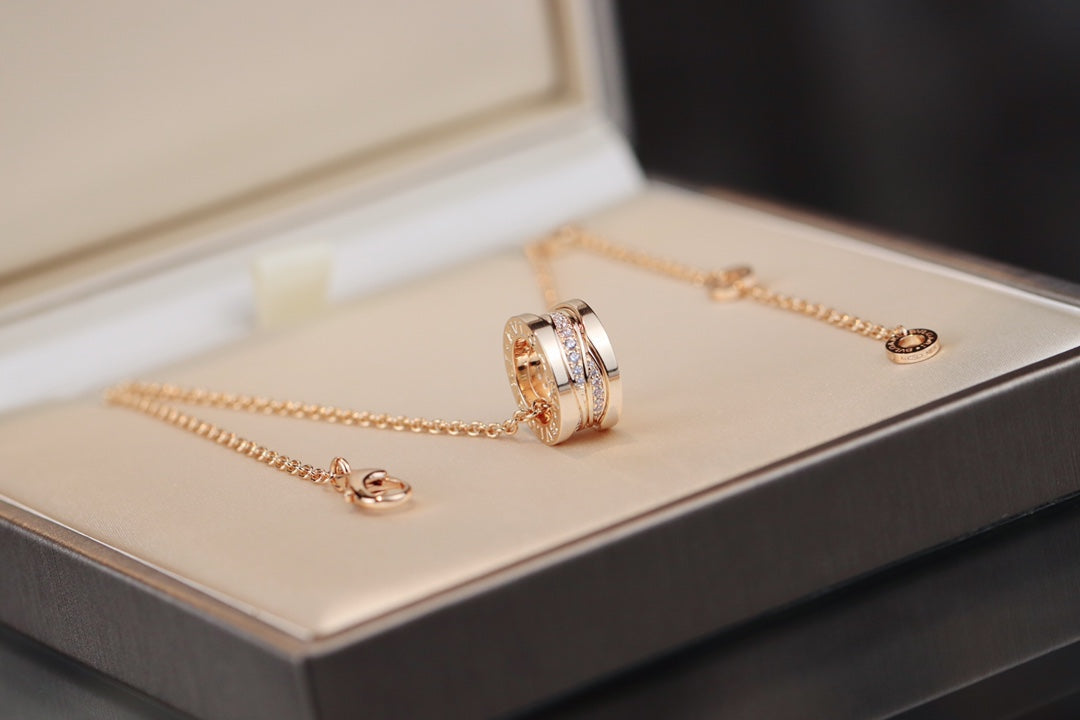 [⭐Veya]ZERO 1 DIAMANT-HALSKETTE IN ROSÉGOLD