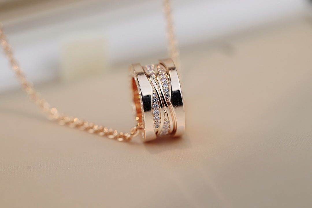 [⭐Veya]ZERO 1 DIAMANT-HALSKETTE IN ROSÉGOLD