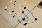 Aura CLOVER 20 MOTIFS ONYX DIAMANT SILBER