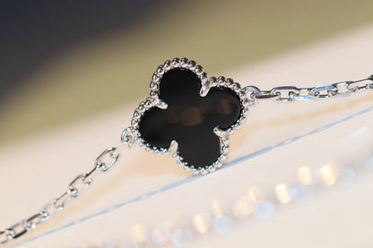 Aura CLOVER 20 MOTIFS ONYX DIAMANT SILBER
