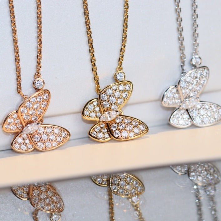 Aura BUTTERFLY DIAMOND NECKLACE