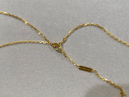 [⭐Aura ]CLOVER 25MM NECKLACE GOLD CARNELIAN
