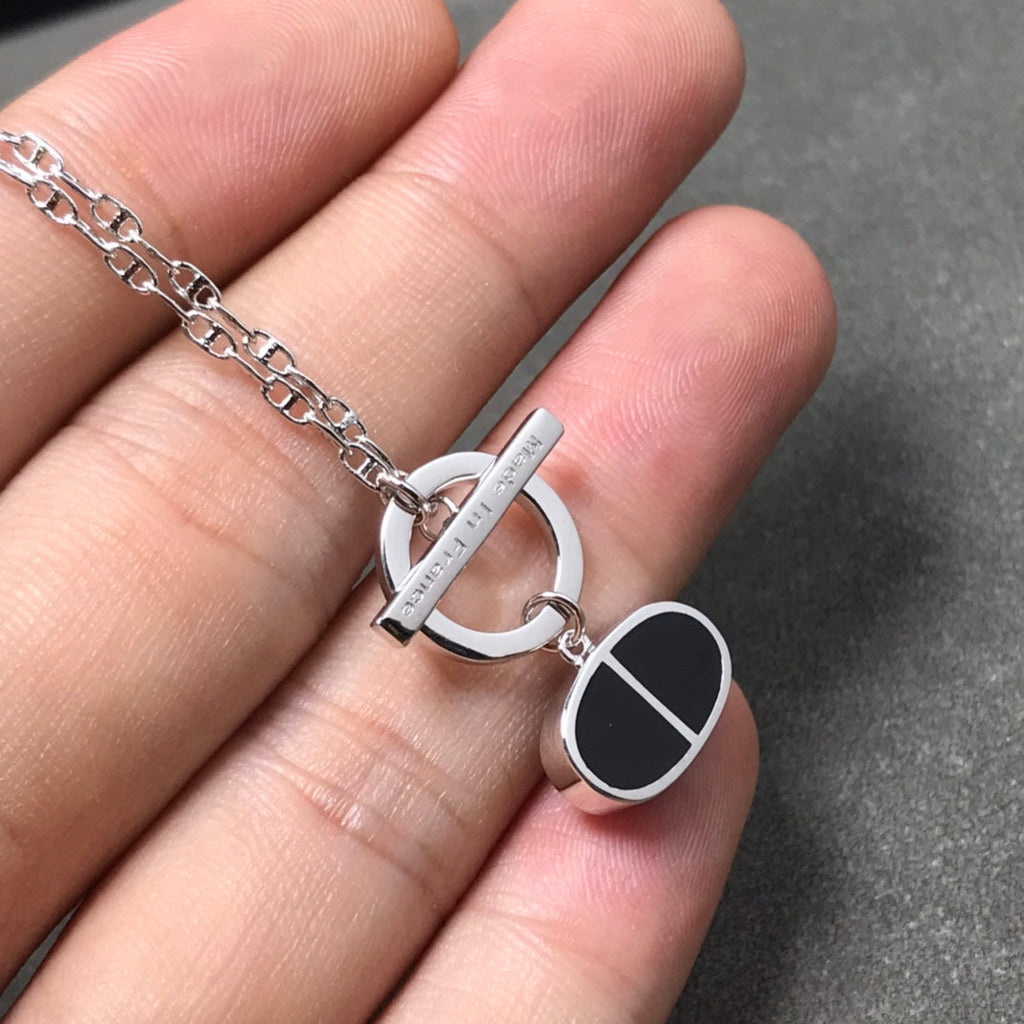 Aura CHAINE VERSO BLACK CERAMIC  NECKLACE