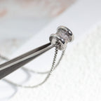 [⭐DORISW]ZERO 1 SILVER DIAMOND NECKLACE