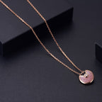 Aura AMULETTE ROSE GOLD PINK MOP NECKLACE