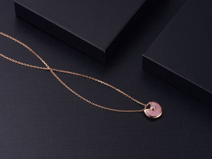 Aura AMULETTE ROSÉGOLD ROSÉ MOP-HALSKETTE