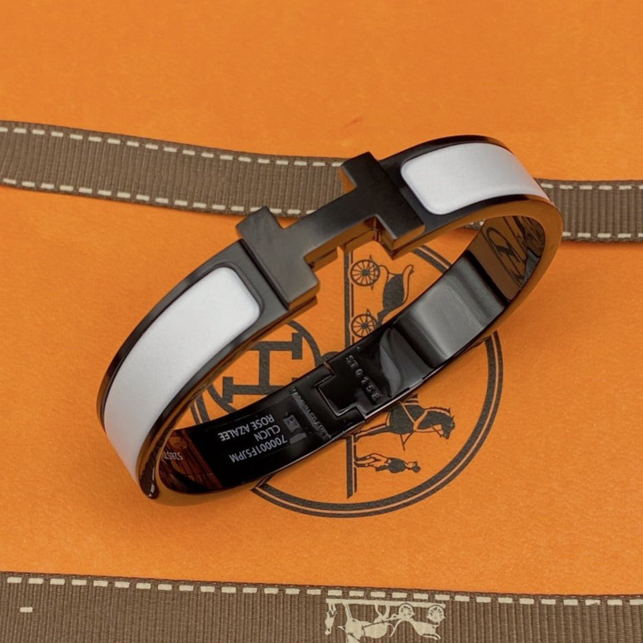 Aura H BRACELET 12MM BLACK WHITE CERAMIC