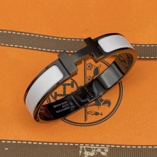 Aura H ARMBAND 12MM SCHWARZ WEISS KERAMIK