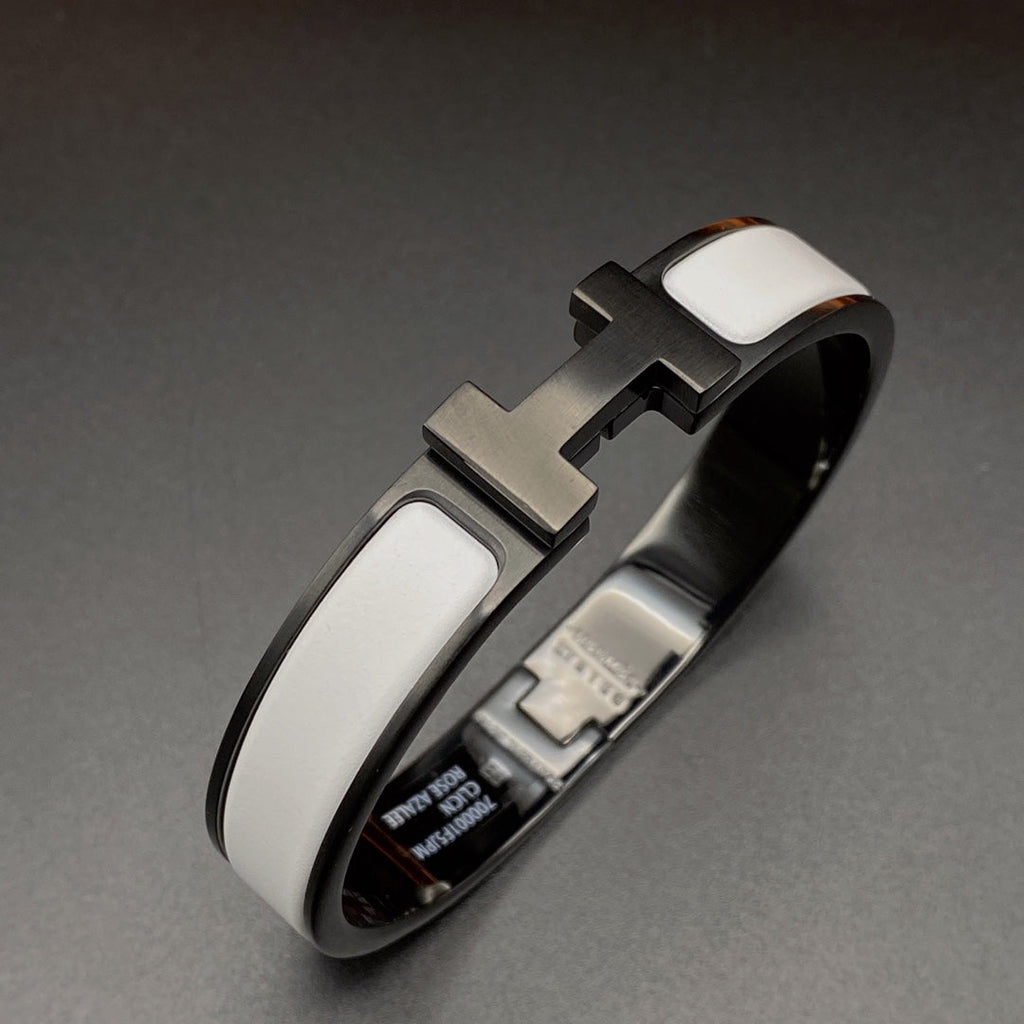 Aura H BRACELET 12MM BLACK WHITE CERAMIC
