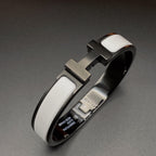 Aura H BRACELET 12MM BLACK WHITE CERAMIC