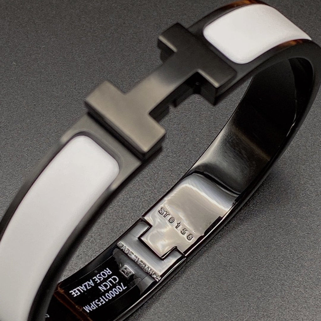 Aura H BRACELET 12MM BLACK WHITE CERAMIC