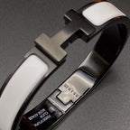 Aura H BRACELET 12MM BLACK WHITE CERAMIC