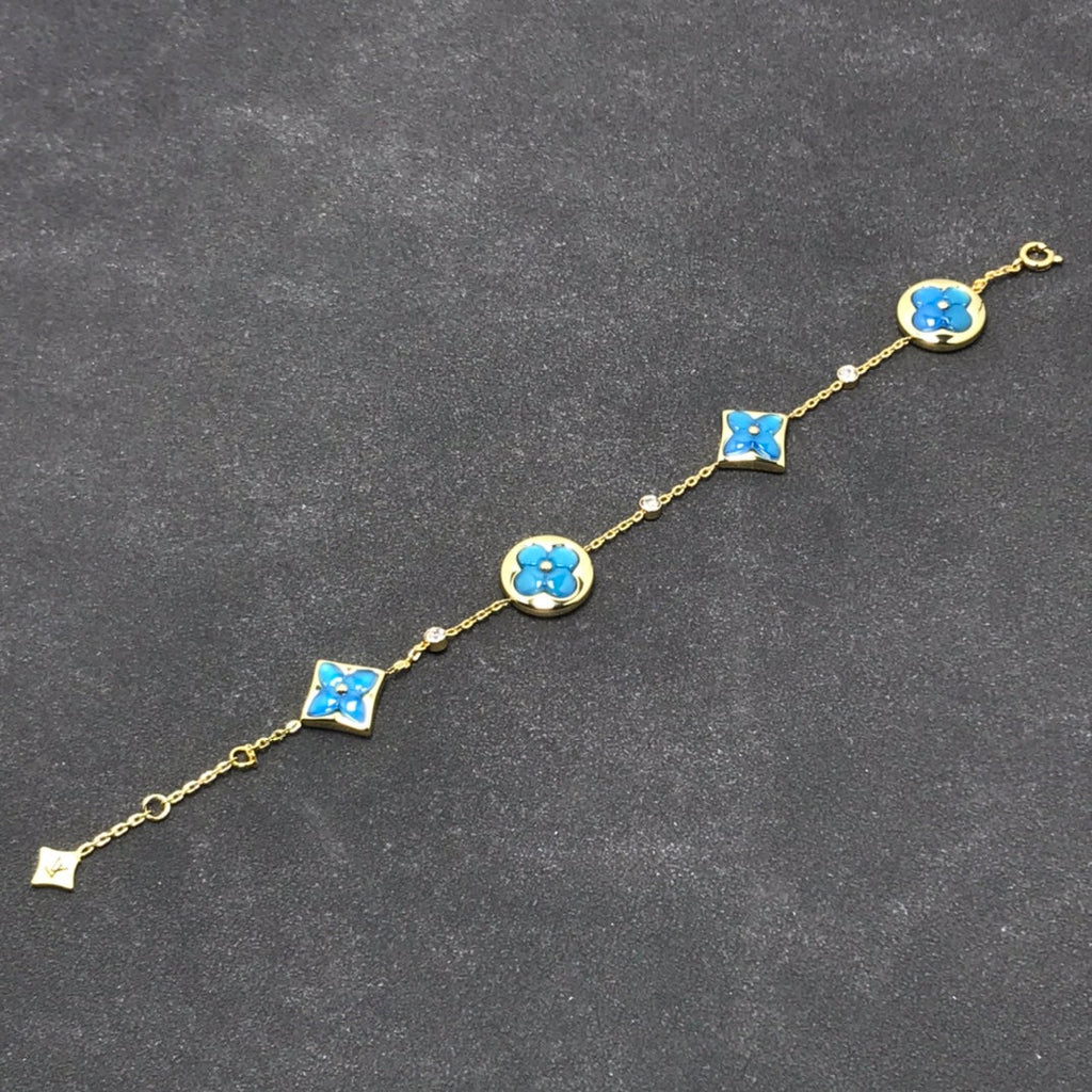 Aura STAR AND SUN TURQUOISE 4 MOTIFS 3 DIAMONDS