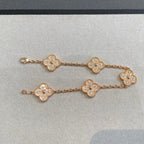 [Aura ] New  CLOVER 5 MOTIF FULL DIAMOND BRACELET COLLECTION