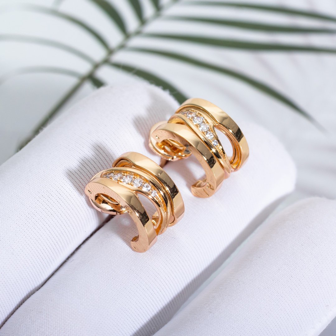 [⭐Veya]ZERO 1 OHRRINGE IN ROSÉGOLD MIT DIAMANTEN