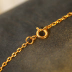 Aura SUN PEDANT PINK GOLD 1 DIAMOND NECKLACE