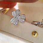Aura CLOVER COMOS DIAMOND EARRINGS SILVER