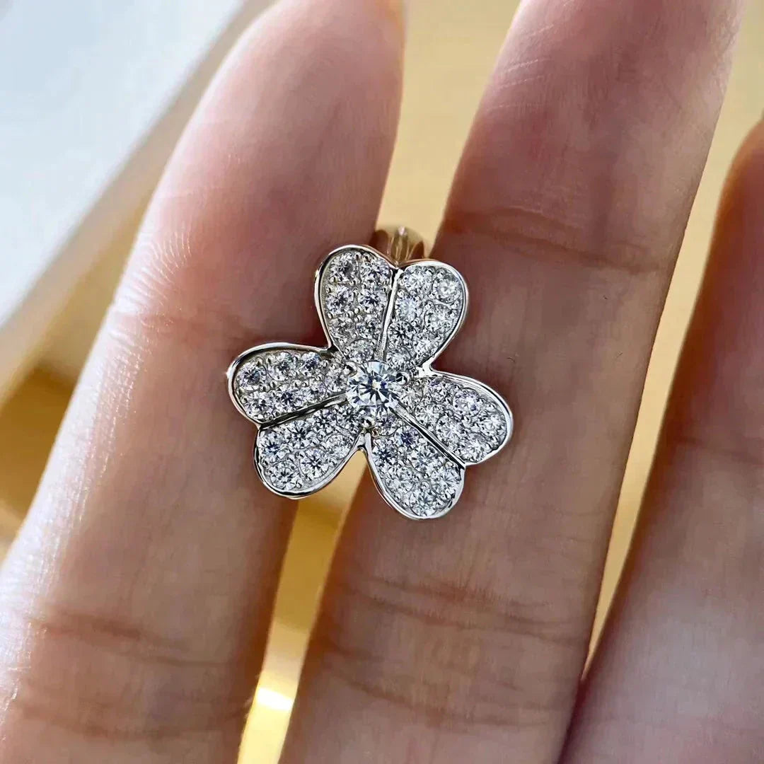 Aura CLOVER COMOS DIAMOND EARRINGS SILVER