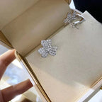 Aura CLOVER COMOS DIAMOND EARRINGS SILVER