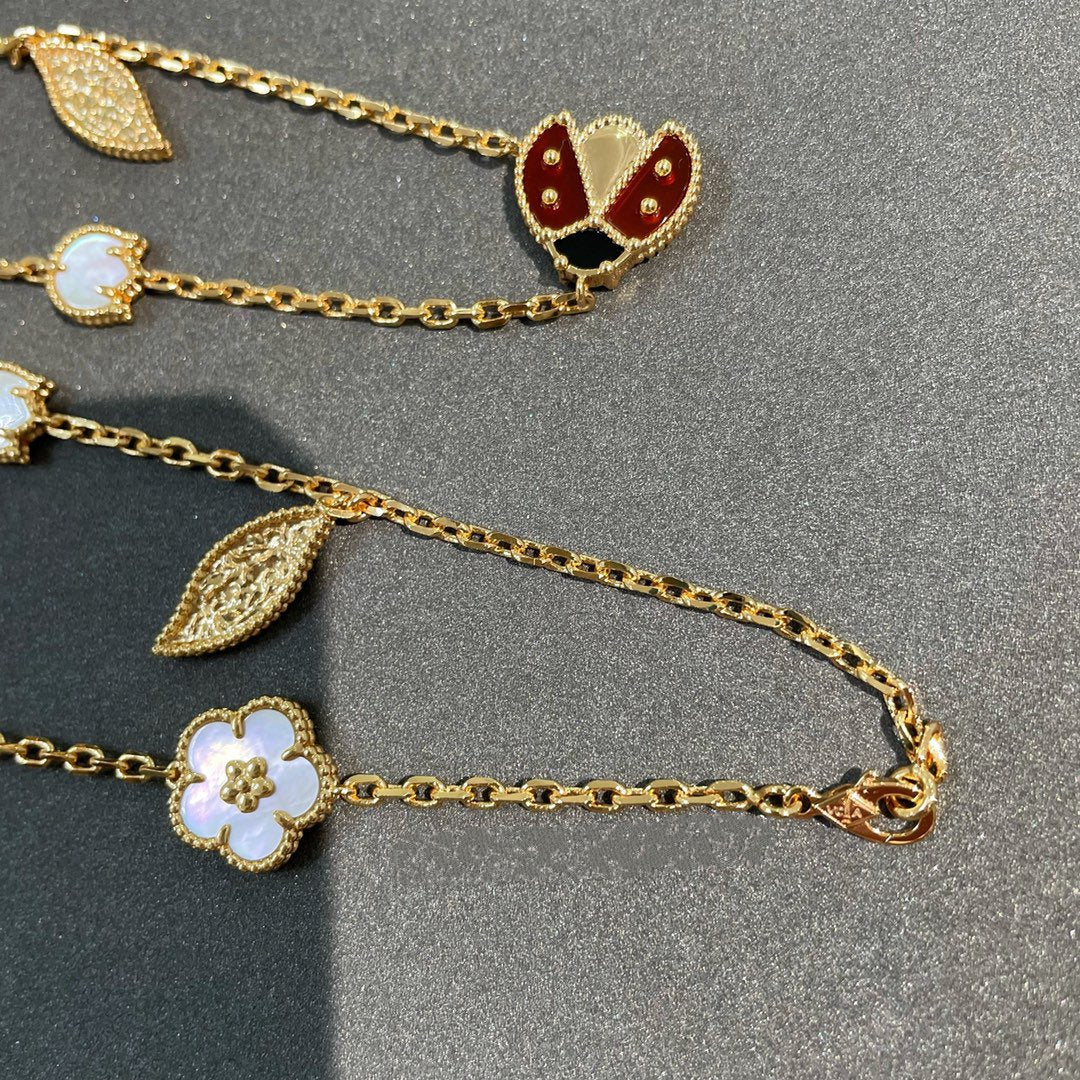 Halskette mit 15 Motiven Aura LUCKY SPRING GOLD
