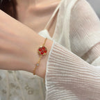 Aura SUN PEDANT CARNELIAN BRACELET