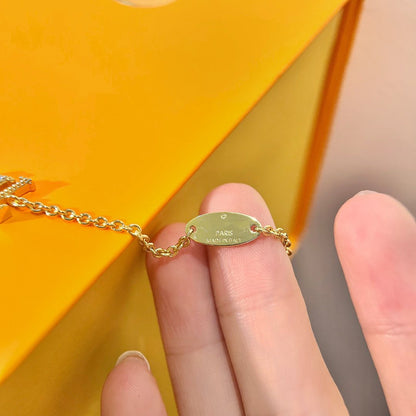 [⭐Aura ]LOGO STAR MOTIF GOLD BRACELET
