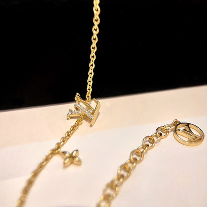 [⭐Aura ]LOGO STAR MOTIF GOLD BRACELET