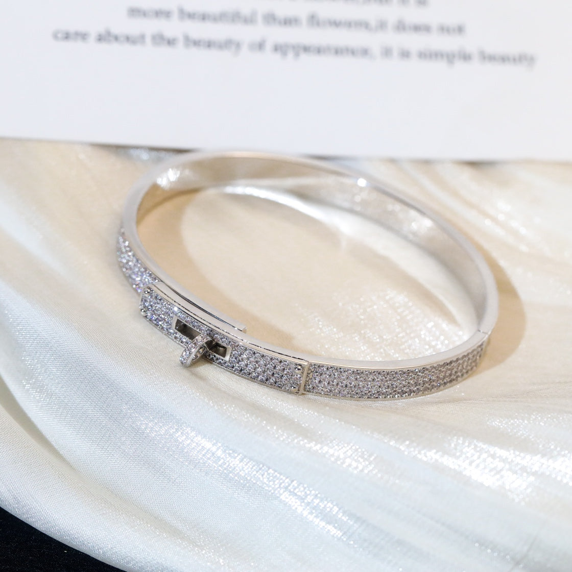 Aura KELLY BRACELET DIAMOND PAVED