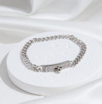 Aura KELLY CHAIN SILVER DIAMOND BRACELET