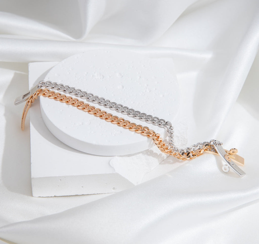 Aura KELLY CHAIN SILVER DIAMOND BRACELET