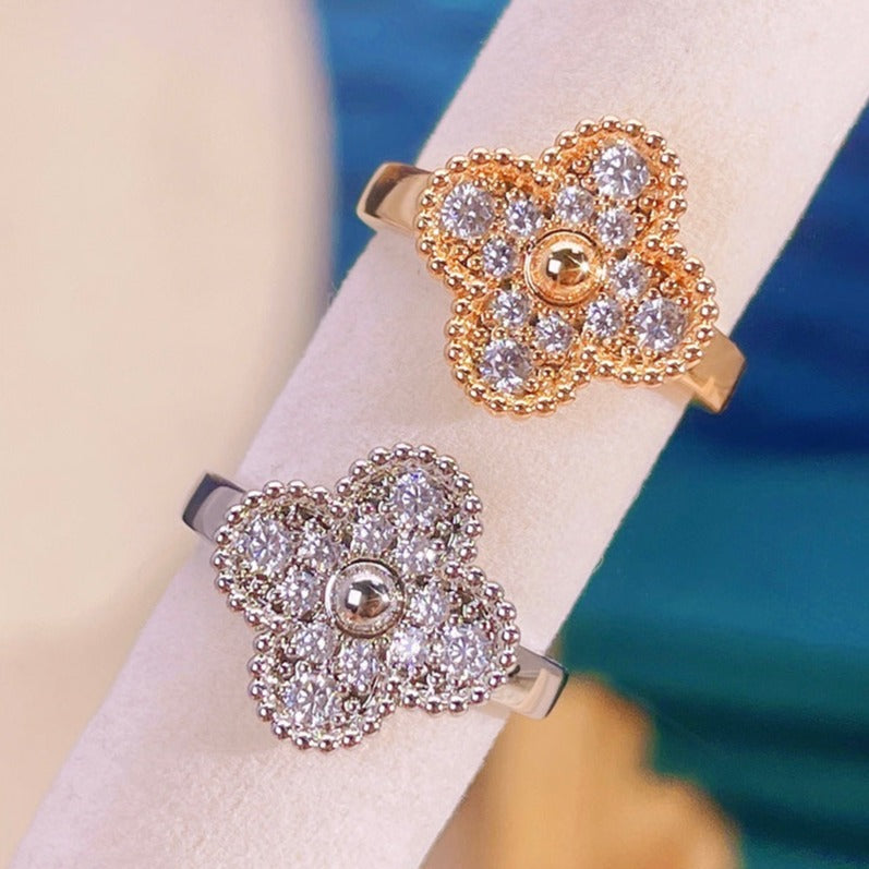 [⭐Aura ]CLOVER DIAMOND RING
