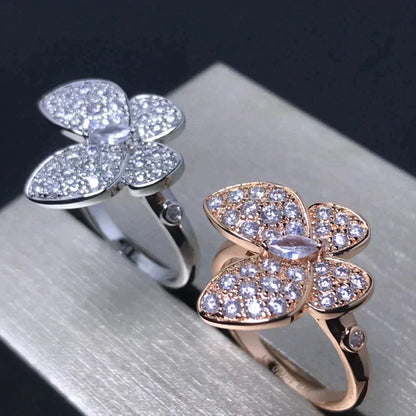 Aura BUTTERFLY ROSÉGOLD DIAMANTENRING