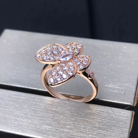 Aura BUTTERFLY ROSÉGOLD DIAMANTENRING