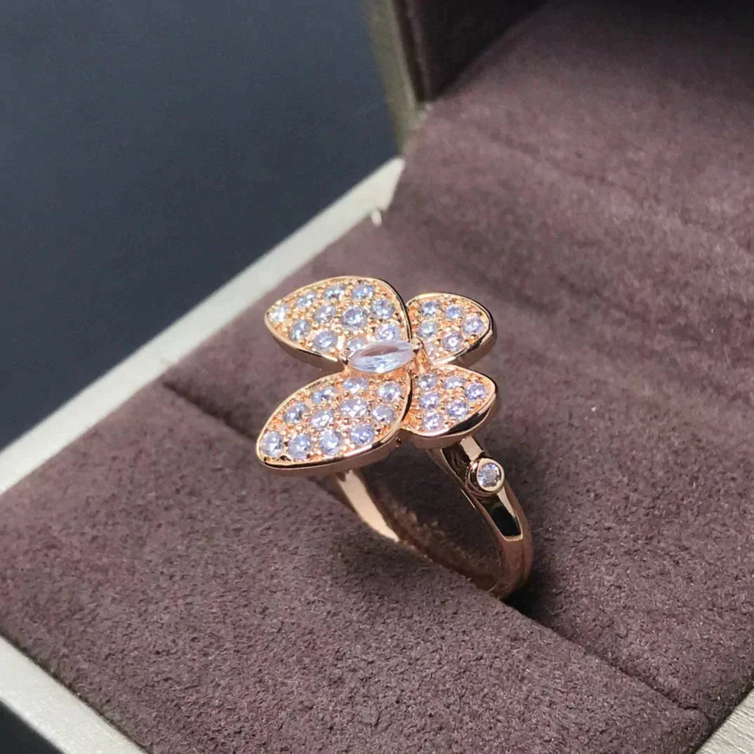 Aura BUTTERFLY ROSÉGOLD DIAMANTENRING