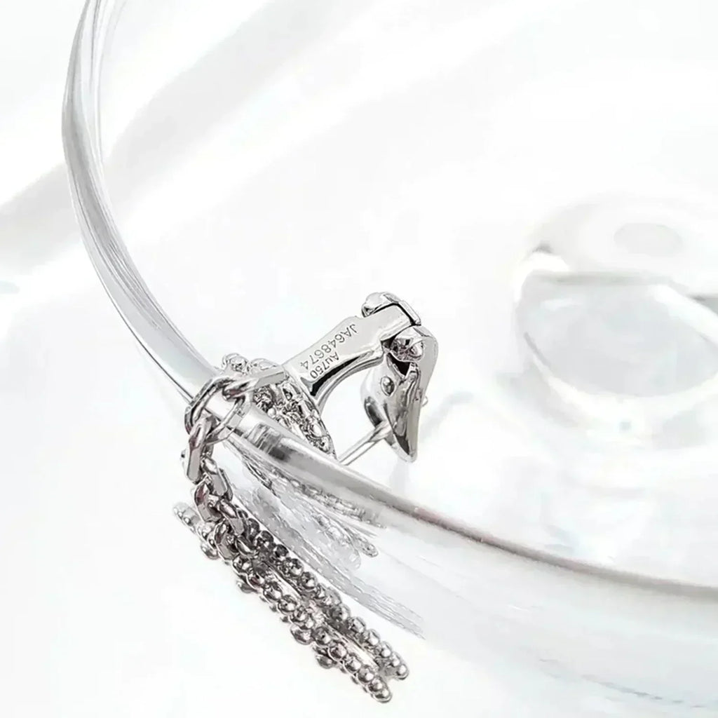 Aura CLOVER 2 MOTIVE DIAMANT ONYX OHRRINGE SILBER