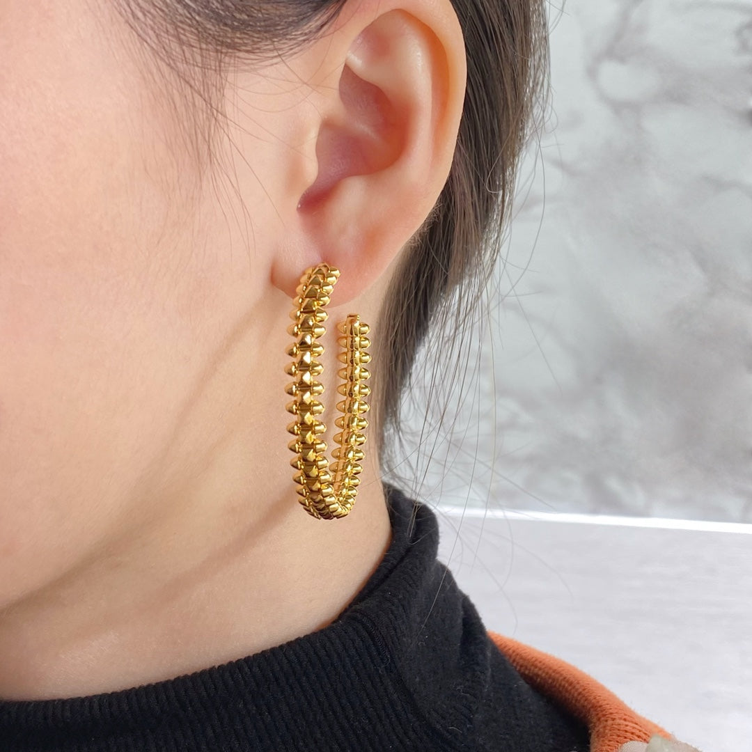 Aura CLASH LARGE HOOP EARRINGS