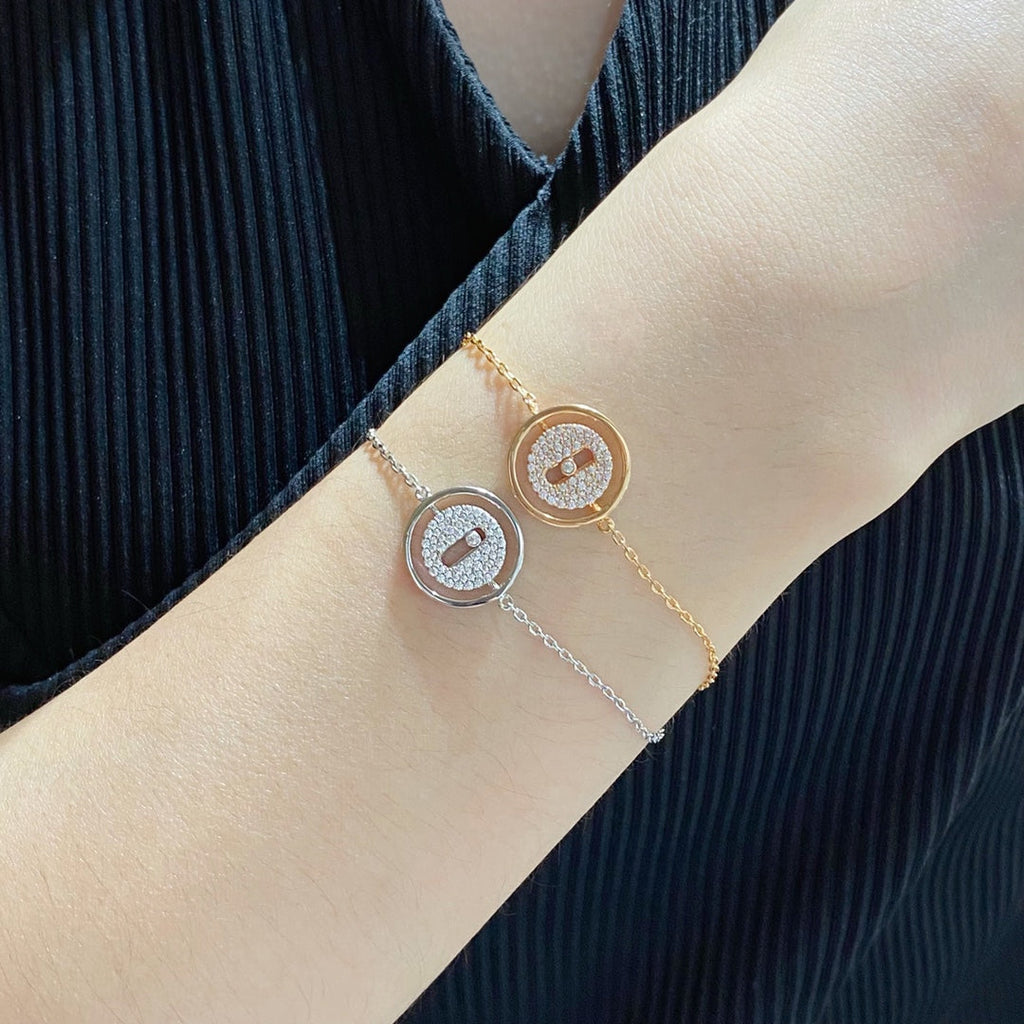 [Aura ]Aura  MOVE DIAMOND PAVED BRACELET